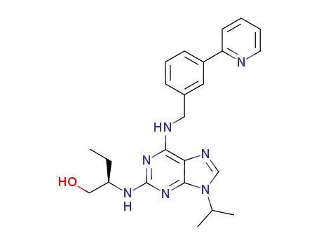 (2R)-2-[[9-(1-methylethyl)-6-[[[3-(2-pyridinyl)phenyl]methyl]amino]-9H-purin-2-yl]amino]-1-Butanol