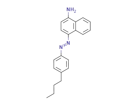 Molecular Structure of 89135-28-4 (1-Naphthalenamine, 4-[(4-butylphenyl)azo]-)
