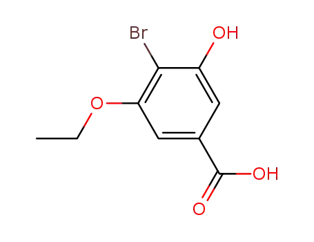 Molecular Structure of 149517-93-1 (4-bromo-5-ethoxy-3-hydroxybenzoic acid)