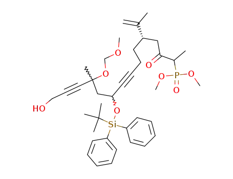 [(S)-9-(tert-Butyl-diphenyl-silanyloxy)-14-hydroxy-4-isopropenyl-11-methoxymethoxy-1,11-dimethyl-2-oxo-tetradeca-7,12-diynyl]-phosphonic acid dimethyl ester