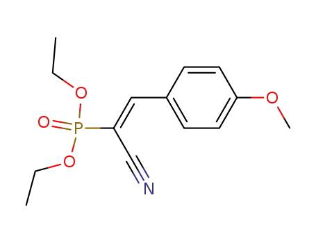 Molecular Structure of 36315-64-7 (diethyl [(E)-1-cyano-2-(4-methoxyphenyl)ethenyl]phosphonate)
