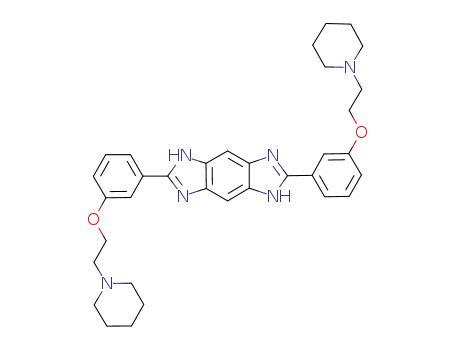2,6-bis[(3'-2''-piperidinylethoxy)phenyl]-benzo[1,2-d:4,5-d']bisimidazole