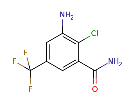 2-chloro-3-amino-5-trifluoromethyl-benzcarboxamide