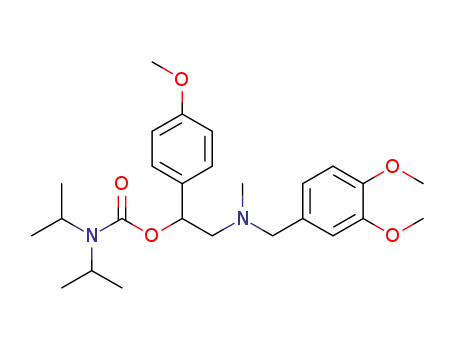 2-(N-(3,4-dimethoxybenzyl)-N-methylamino)-1-(4-methoxyphenyl)ethyl N',N'-diisopropylcarbamate