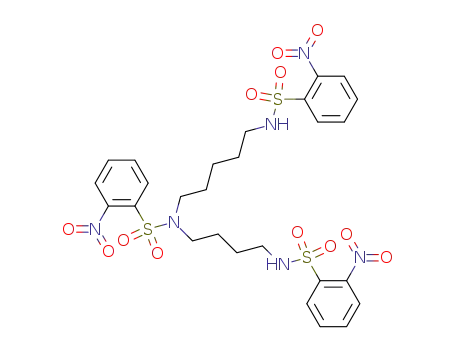 N<sup>1</sup>,N<sup>5</sup>,N<sup>10</sup>-tris(2-nitrobenzenesulfonyl)-1,10-diamino-5-azadecane