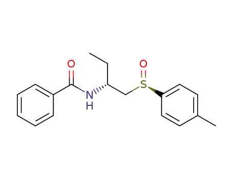 N-[(R)-1-((R)-Toluene-4-sulfinylmethyl)-propyl]-benzamide