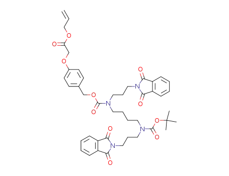 [4-({(4-{tert-Butoxycarbonyl-[3-(1,3-dioxo-1,3-dihydro-isoindol-2-yl)-propyl]-amino}-butyl)-[3-(1,3-dioxo-1,3-dihydro-isoindol-2-yl)-propyl]-carbamoyloxy}-methyl)-phenoxy]-acetic acid allyl ester