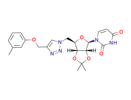 5'-deoxy-2',3'-O-(1-methylethylidene)-5'-{4-[(3-methylphenoxy)methyl]-1,2,3-triazol-1-yl}uridine