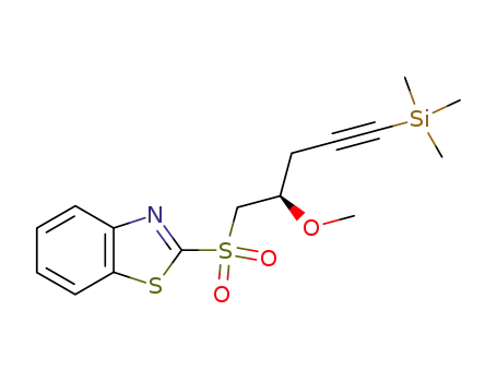 [(4R)-5-(1,3-benzothiazol-2-ylsulfonyl)-4-methoxypent-1-ynyl]-trimethylsilane