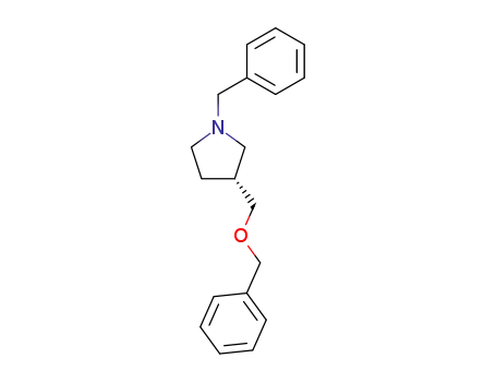 Pyrrolidine, 3-[(phenylmethoxy)methyl]-1-(phenylmethyl)-, (R)-