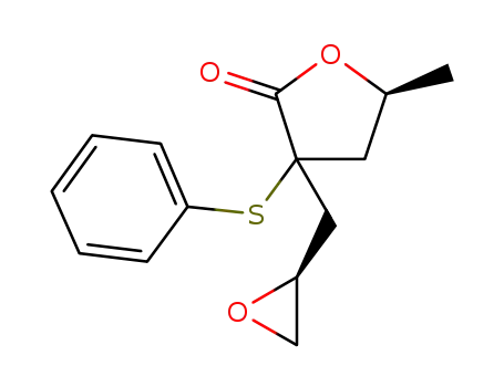 (5S)-5-methyl-3-[(2S)-oxiran-2-ylmethyl]-3-(phenylthio)-4,5-dihydrofuran-2(3H)-one