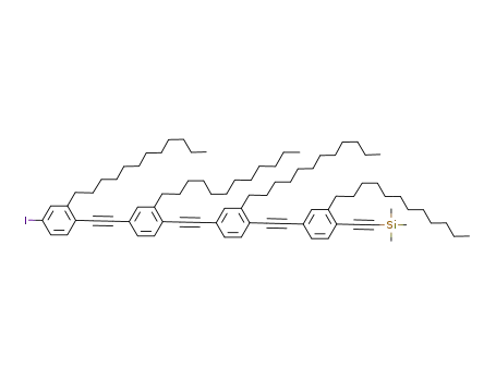 (2-Dodecyl-4-{2-dodecyl-4-[2-dodecyl-4-(2-dodecyl-4-iodo-phenylethynyl)-phenylethynyl]-phenylethynyl}-phenylethynyl)-trimethyl-silane