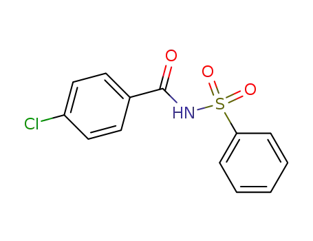 Molecular Structure of 31401-26-0 (Benzamide, 4-chloro-N-(phenylsulfonyl)-)