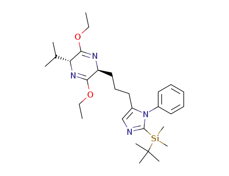 (3R,6S)-6-{3-[2-(tert-butyldimethylsilyl)-1-phenylimidazol-5-yl]propyl}-3-isopropyl-2,5-diethoxy-3,6-dihydropyrazine