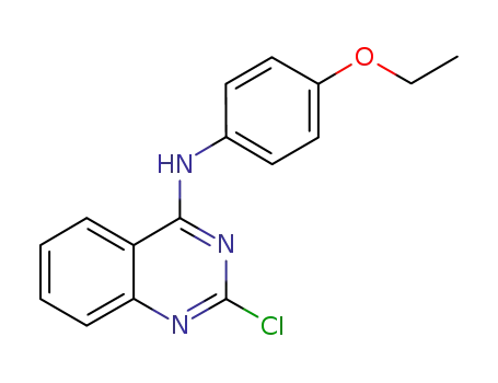 Molecular Structure of 827031-28-7 (4-Quinazolinamine, 2-chloro-N-(4-ethoxyphenyl)-)