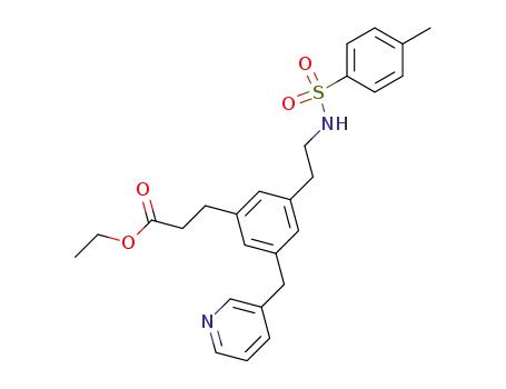Benzenepropanoic acid,
3-[2-[[(4-methylphenyl)sulfonyl]amino]ethyl]-5-(3-pyridinylmethyl)-, ethyl
ester