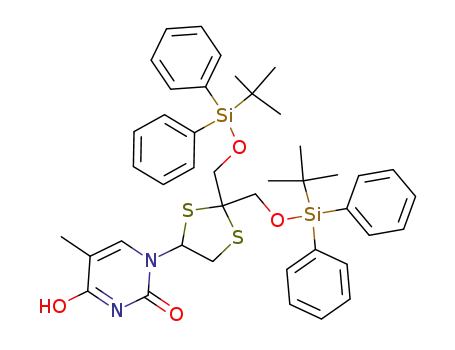 1-[2,2-Bis-(tert-butyl-diphenyl-silanyloxymethyl)-[1,3]dithiolan-4-yl]-4-hydroxy-5-methyl-1H-pyrimidin-2-one