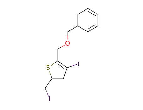 5-<(benzyloxy)methyl>-2,3-dihydro-4-iodo-2-(iodomethyl)thiophene