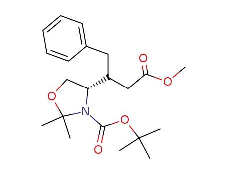 (4S,1'RS)-1,1-Dimethylethyl 4-<3'-methoxy-3'-oxo-1'-benzylpropyl>-2,2-dimethyl-3-oxazolidinecarboxylate