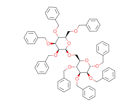 Molecular Structure of 176040-69-0 (benzyl O-(2,3,4,6-tetra-O-benzyl-β-D-mannopyranosyl)-(1[*]6)-2,3,4-tri-O-benzyl-α-D-mannopyranoside)