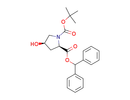 1,2-Pyrrolidinedicarboxylic acid, 4-hydroxy-, 1-(1,1-dimethylethyl)
2-(diphenylmethyl) ester, (2R,4R)-