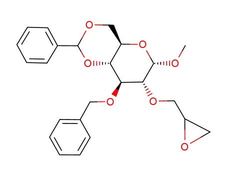 methyl 3-O-benzyl-4,6-O-benzylidene-2-O-(2',3'-epoxypropyl)-α-D-glucopyranoside