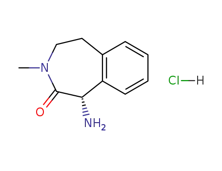 Molecular Structure of 425663-71-4 (2H-3-Benzazepin-2-one, 1-amino-1,3,4,5-tetrahydro-3-methyl-, hydrochloride (1:1), (1S)-)