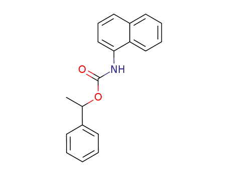 Molecular Structure of 119994-28-4 (Carbamic acid, 1-naphthalenyl-, 1-phenylethyl ester (9CI))