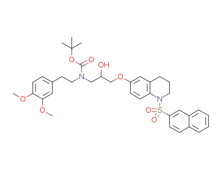 [2-(3,4-dimethoxyphenyl)ethyl]-{2-hydroxy-3-[1-(naphthalene-2-sulfonyl)1,2,3,4-tetrahydroquinolin-6-yloxy]propyl}carbamic acid tert-butyl ester