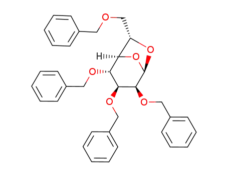 1,6-anhydro-2,3,4,7-tetra-O-benzyl-L-glycero-β-D-manno-heptopyranose