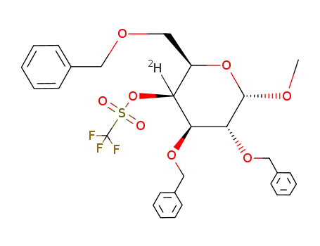 methyl 2,3,6-tri-O-benzyl-4-O-triflyl-α-D-(4-2H)galactopyranoside