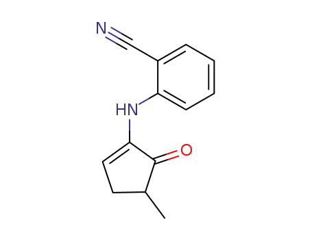 Molecular Structure of 196872-17-0 (N-(4-methyl-5-oxocyclopenten-1-yl)-2-aminobenzonitrile)
