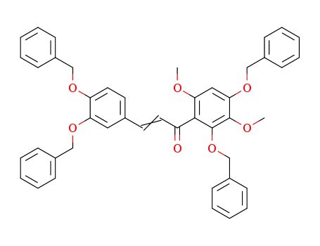 (Z)-1-(2,4-Bis-benzyloxy-3,6-dimethoxy-phenyl)-3-(3,4-bis-benzyloxy-phenyl)-propenone