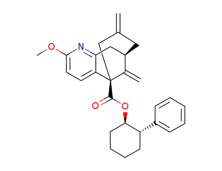 (1S,9R)-5-Methoxy-11,13-dimethylene-6-aza-tricyclo[7.3.1.0<sup>2,7</sup>]trideca-2,4,6-triene-1-carboxylic acid (1R,2S)-2-phenyl-cyclohexyl ester