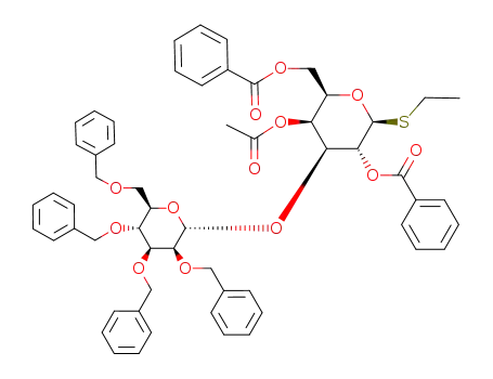 ethyl 2,3,4,6-tetra-O-benzyl-α-D-mannopyranosyl-(1->3)-4-O-acetyl-2,6-di-O-benzoyl-1-thio-β-D-galactopyranoside