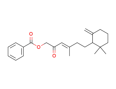 Benzoic acid (E)-6-(2,2-dimethyl-6-methylene-cyclohexyl)-4-methyl-2-oxo-hex-3-enyl ester