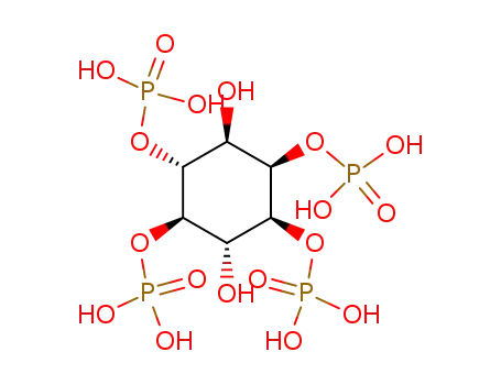 Molecular Structure of 117142-45-7 (DL-Myo-inositol 1,2,4,5-tetrakisphosphate)
