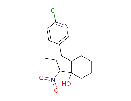 2-(6-chloro-pyridin-3-ylmethyl)-1-(1-nitro-propyl)-cyclohexanol