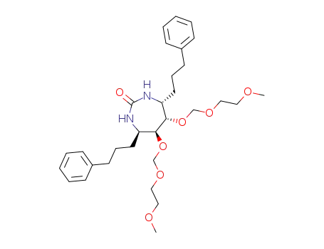 (4R,5S,6S,7R)-5,6-Bis-(2-methoxy-ethoxymethoxy)-4,7-bis-(3-phenyl-propyl)-[1,3]diazepan-2-one