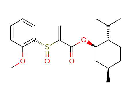 2-((R)-2-Methoxy-benzenesulfinyl)-acrylic acid (1R,2S,5R)-2-isopropyl-5-methyl-cyclohexyl ester