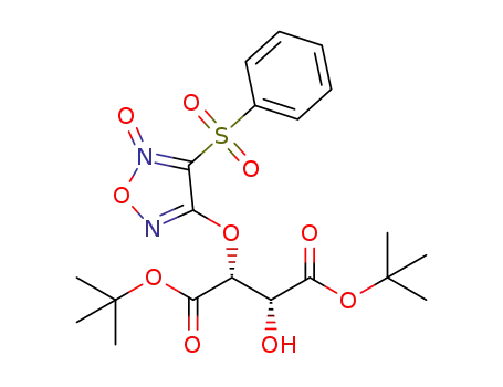 di-tert-butyl (2R,3R)-2-hydroxy-3-{[5-oxido-4-(phenylsulphonyl)-1,2,5-oxadiazol-3-yl]-oxy}-succinate