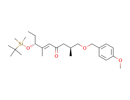 5-Nonen-4-one,
7-[[(1,1-dimethylethyl)dimethylsilyl]oxy]-1-[(4-methoxyphenyl)methoxy]-2,
6-dimethyl-, (2S,5E,7R)-