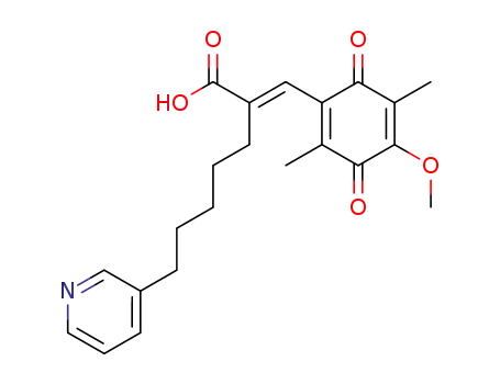 (E)-3-(2-methoxy-3,6-dimethyl-1,4-benzoquinon-5-yl)-2-[5-(pyridin-3-yl)pentyl]-2-propenoic acid