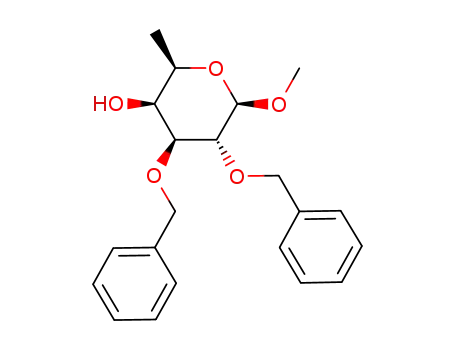 Molecular Structure of 6988-42-7 (methyl 2,3-di-O-benzyl-6-deoxy-β-D-galactopyranoside)