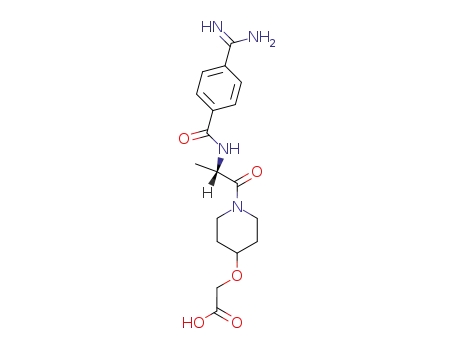 {1-[2-(4-Carbamimidoyl-benzoylamino)-propionyl]-piperidin-4-yloxy}-acetic acid