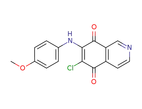 6-chloro-7-((4-methoxyphenyl)amino)isoquinoline-5,8-dione