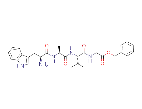 ((S)-2-{(S)-2-[(S)-2-Amino-3-(1H-indol-3-yl)-propionylamino]-propionylamino}-3-methyl-butyrylamino)-acetic acid benzyl ester