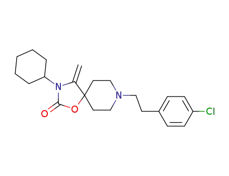 1-Oxa-3,8-diazaspiro(4.5)decan-2-one, 8-(2-(4-chlorophenyl)ethyl)-3-cyclohexyl-4-methylene-