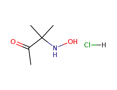 Molecular Structure of 89686-16-8 (2-Butanone, 3-(hydroxyamino)-3-methyl-, hydrochloride)
