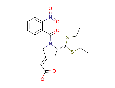 [(S)-5-(Bis-ethylsulfanyl-methyl)-1-(2-nitro-benzoyl)-pyrrolidin-(3E)-ylidene]-acetic acid